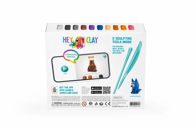 Hey Clay plasticine set Bosdieren