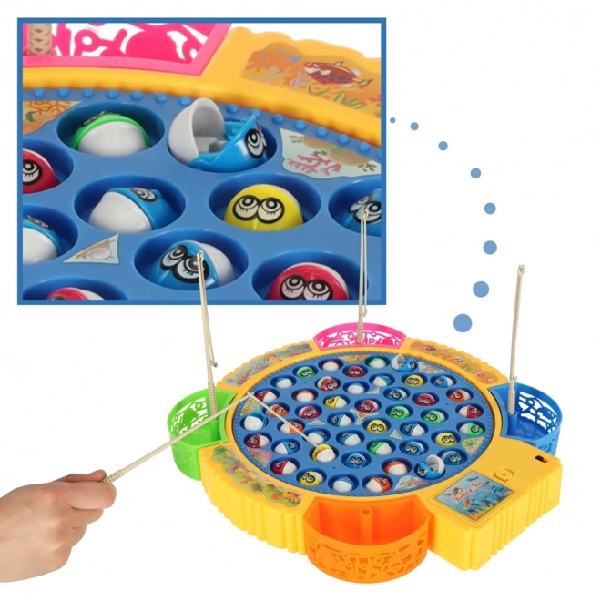 Kinderspel vissen 45 vissen + 4 hengels