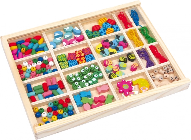 Wooden Beads in Box Vivien