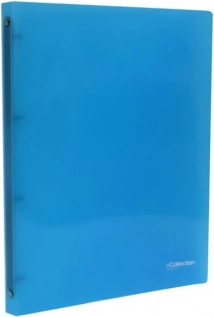 Classeur A4 à 4 anneaux eCollection bleu