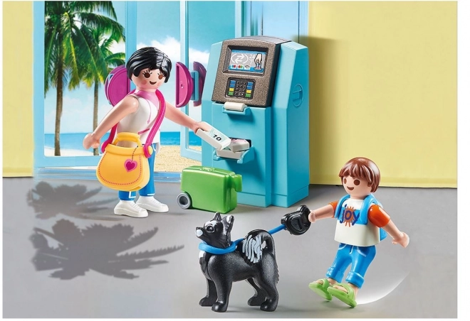 Playmobil toeristen met pinautomaat