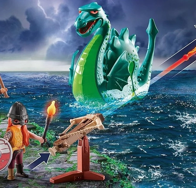 Set van figuren Mijn Leven Viking met zeeslang