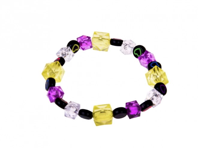 Ensemble de perles cristallines colorées pour la fabrication de bracelets