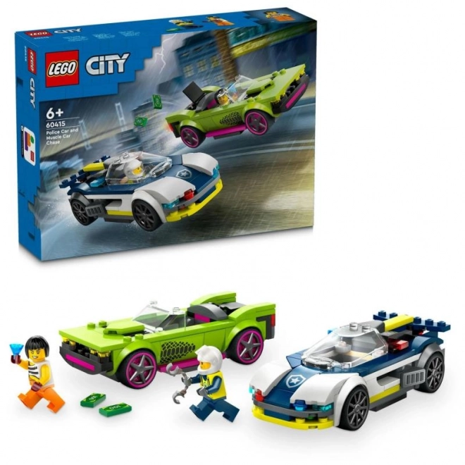 LEGO® City 60415 Achtervolging van politieauto en sportwagen