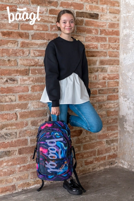 Schulrucksack BAAGL Core Marble