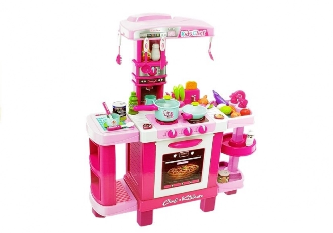Kinderen Keukentje met Broodrooster en Koffiezetapparaat Roze