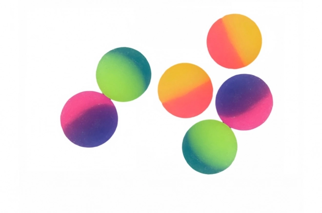 Neon springballen 2 cm - 6 stuks