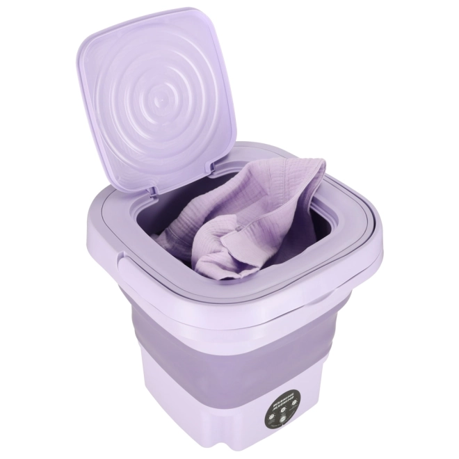 Mini Faltbare Reise Waschmaschine 8L Lila