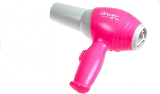 Sèche‑cheveux pour enfants fonctionnant à piles