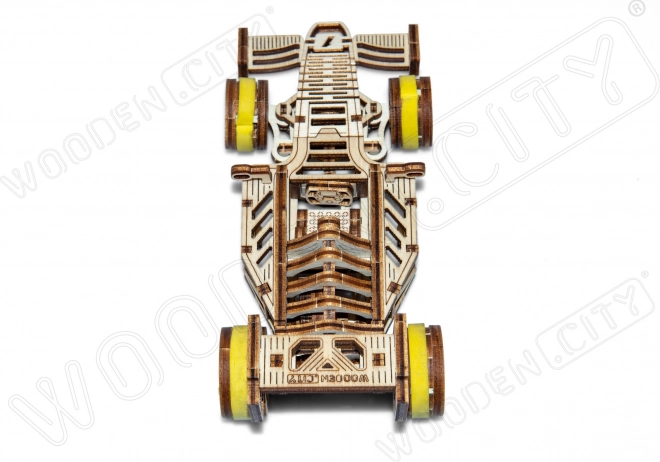 WOODEN CITY 3D puzzel Raceauto Bolid 108 onderdelen