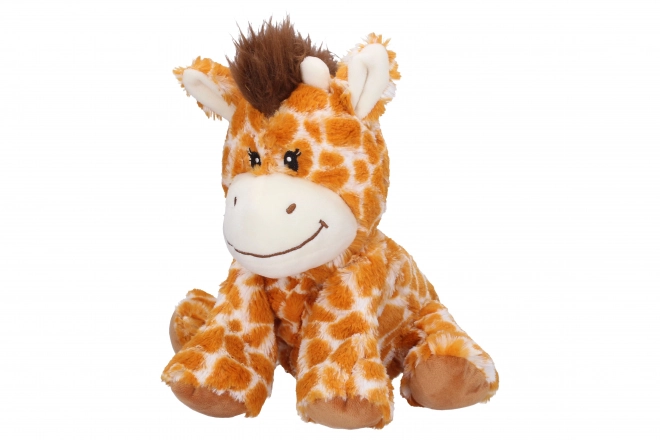Warme knuffel met geur - giraf 25 cm