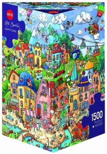 Poster op volledige grootte voor comfortabel puzzelen