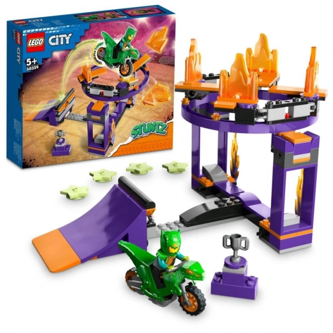 Stuntuitdaging met helling en hoepel LEGO City Stuntz