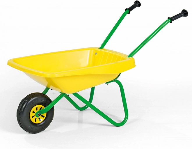 Kinder kruiwagen met metalen frame – geel