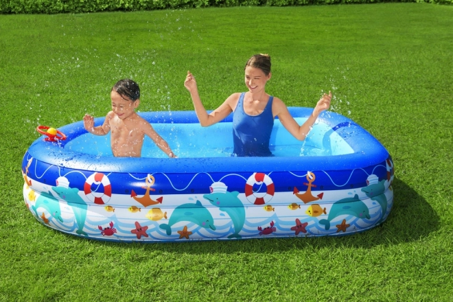 Bestway zwembad met luifel en stuurwiel