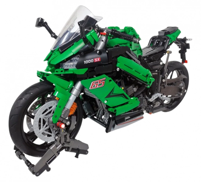 Construction Set Green Sport Motorcycle 2304 Pieces