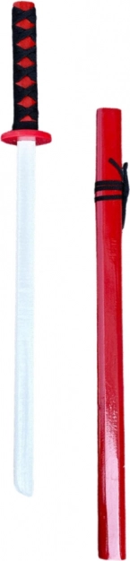 Holz-Trainingskatana rot 70 cm