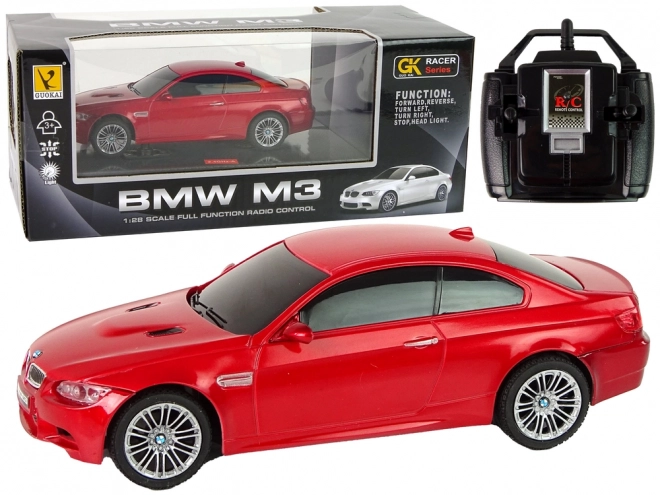 Ferngesteuertes Auto BMW M3 Rot 1:28