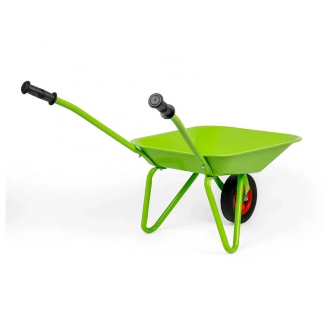 Groene kinderkruiwagen