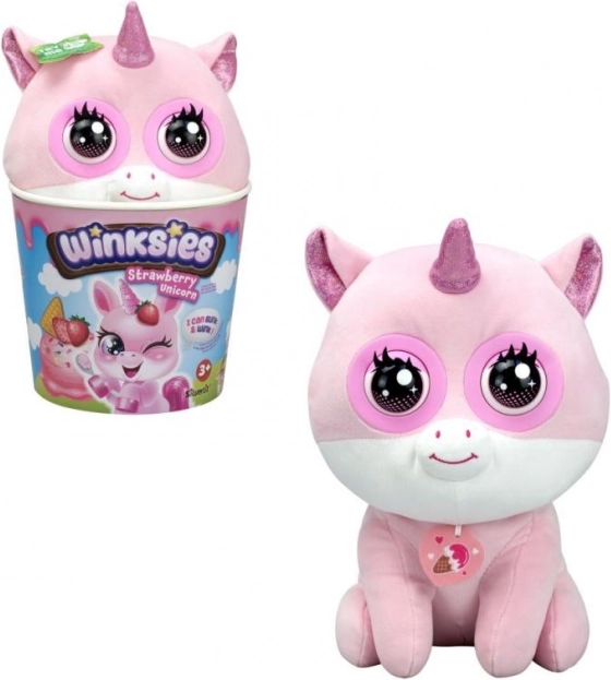 Plush Strawberry Unicorn Winksie