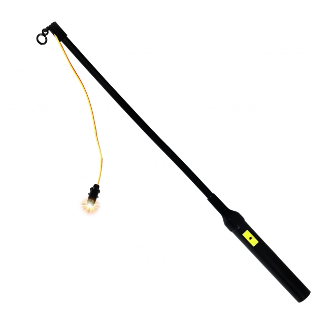 Halloween lampion spinnen 25 cm met verlichte stok 40 cm