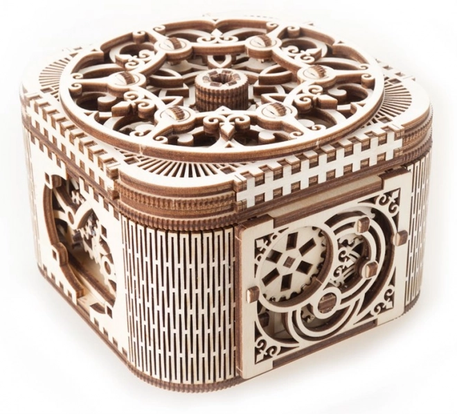 Ugears 3D houten mechanische puzzel Sieradendoosje
