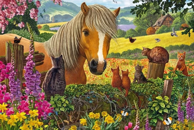 Puzzel ontmoeting bij de wei 150 stukjes van Schmidt Spiele