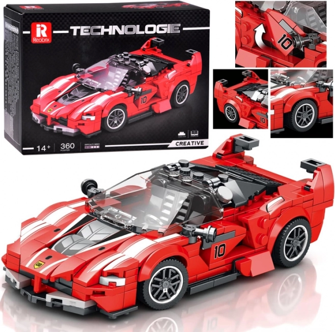 Technical Building Set – Red Sports Convertible, 360 Pieces