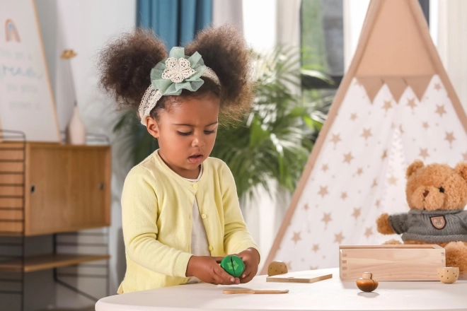 Wooden Cutting Set - Vegetables for Children