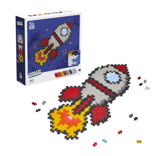 Plus-Plus Nach Zahlen Bauen Rakete 500 Stk.