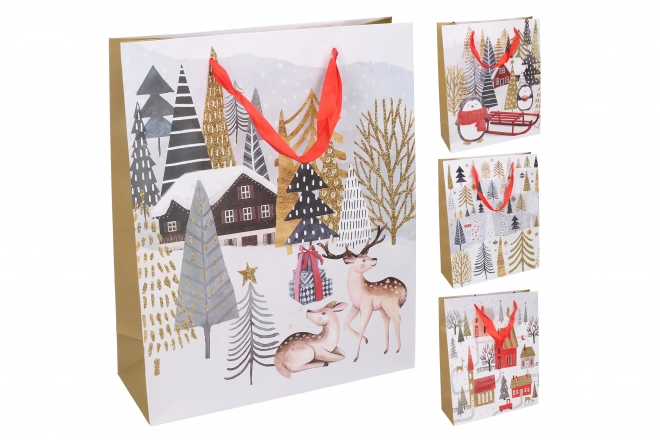 Cadeautas M 26x32x10 cm Kerst