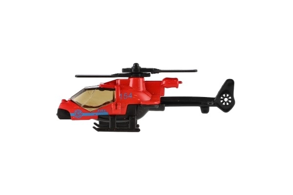 Metalen en plastic helikopter voor kinderen 10 cm