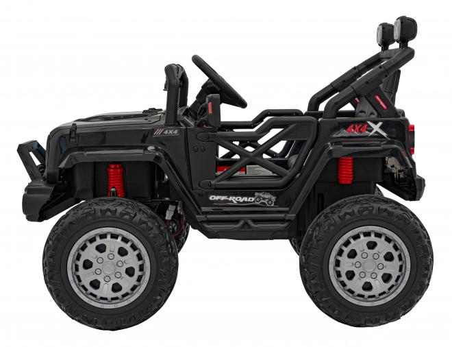 Elektrische kinderauto off-road zwart