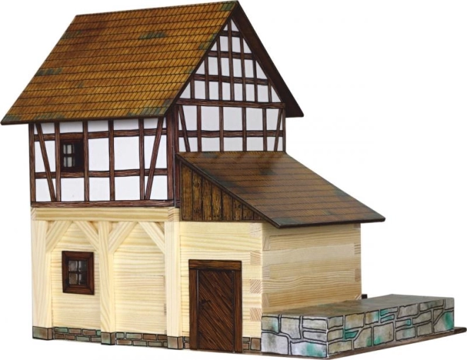 Half-Timbered Water Mill - Wooden Model Kit