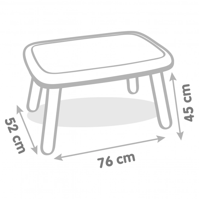 Blauwe kindertuin tafel Smoby