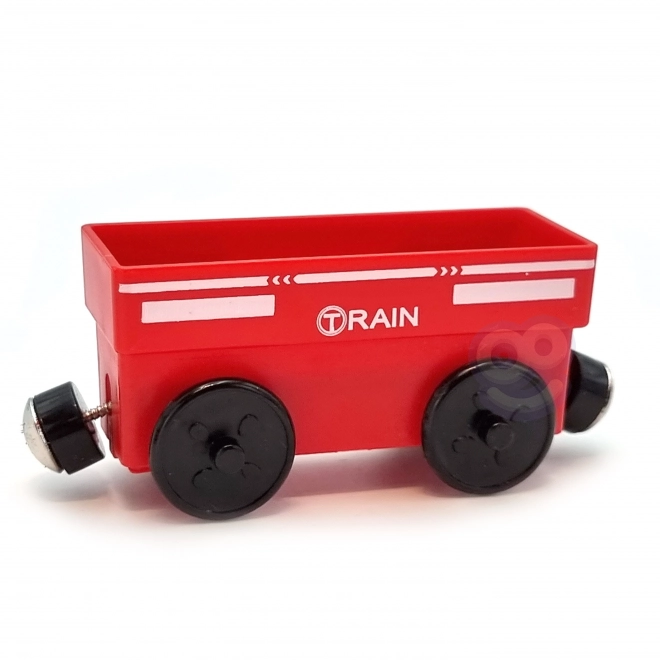 Elektrische locomotief met magnetische wagons