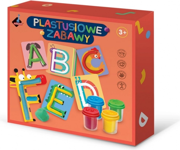 Set de pâte à modeler pour jouer - Lettres