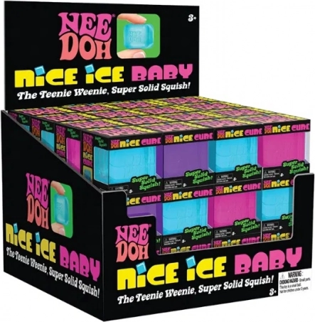 Schylling NeeDoh Squeezable Cube Teenie Nice Ice Baby