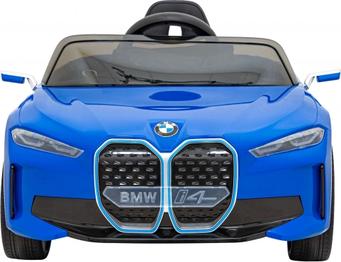 Electric ride-on car for kids BMW i4 with remote control – Blue