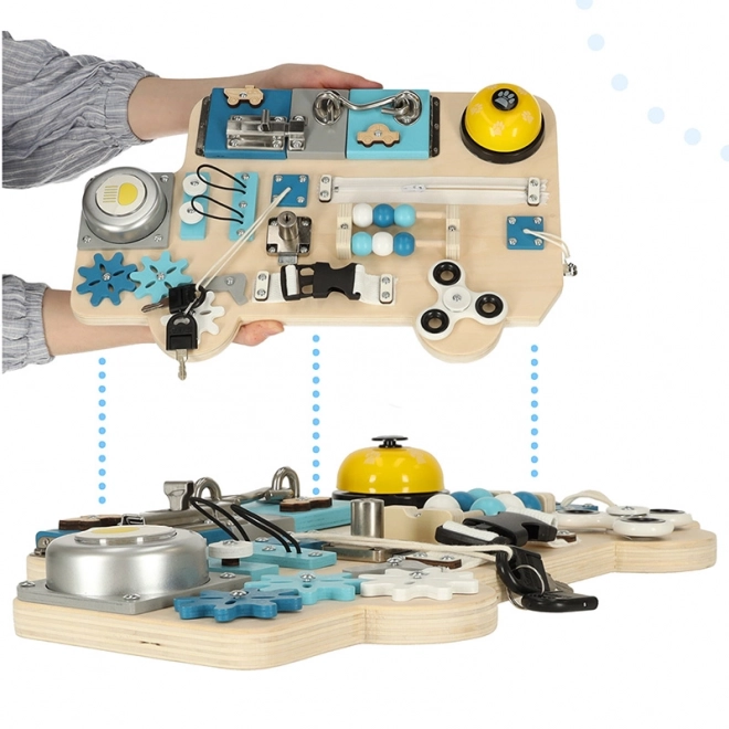 Sensorisch manipulatiebord bus Lulilo