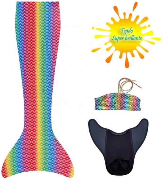 Aquaris Monofin with Hawaii Design and Bikinis