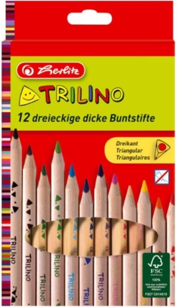 Herlitz Trilino kleurpotloden 12 kleuren