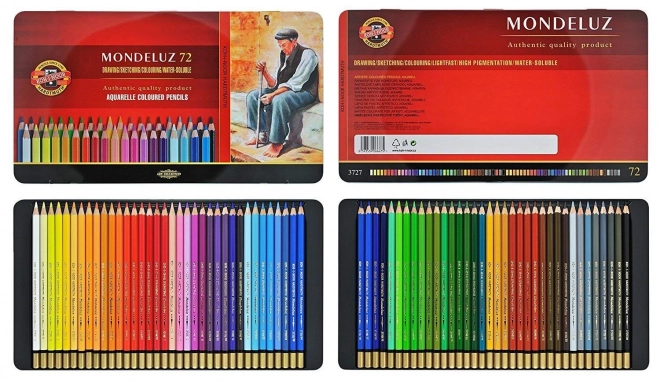 Mondeluz aquarelpotloden 72 stuks