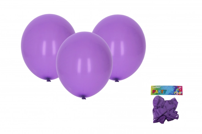 Paarse ballonnen opblaasbaar 30 cm - 10 stuks