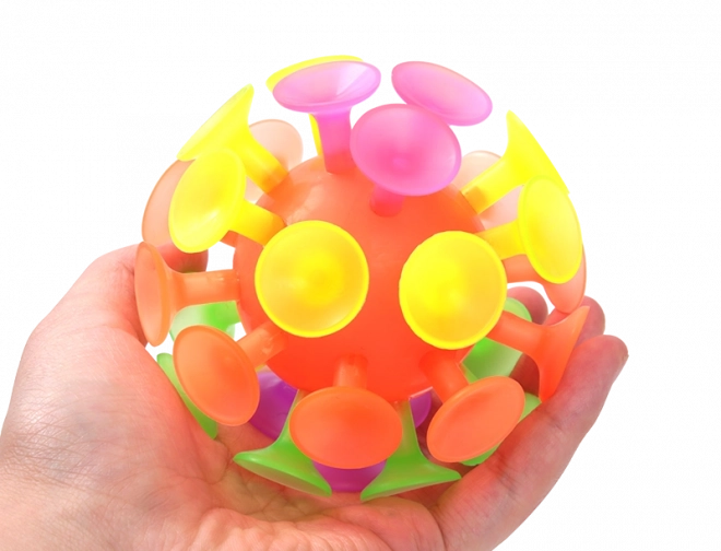 Zuignapbal 10cm met licht