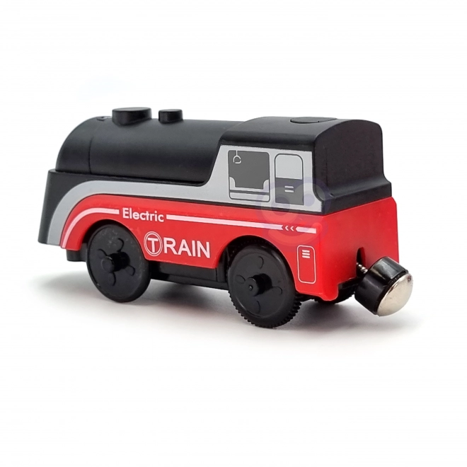 Elektrische locomotief met magnetische wagons