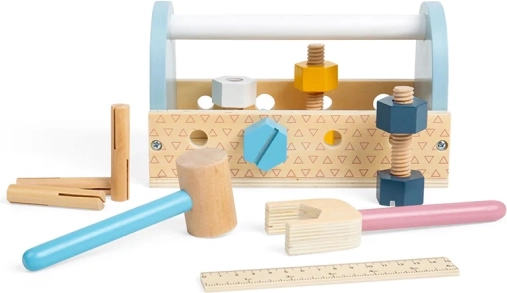 Bigjigs Toys houten gereedschapsset in kist