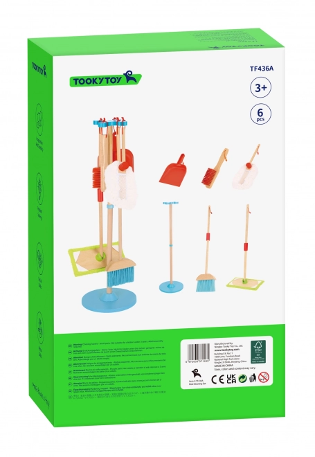 Houten schoonmaakset voor kinderen Tooky Toy