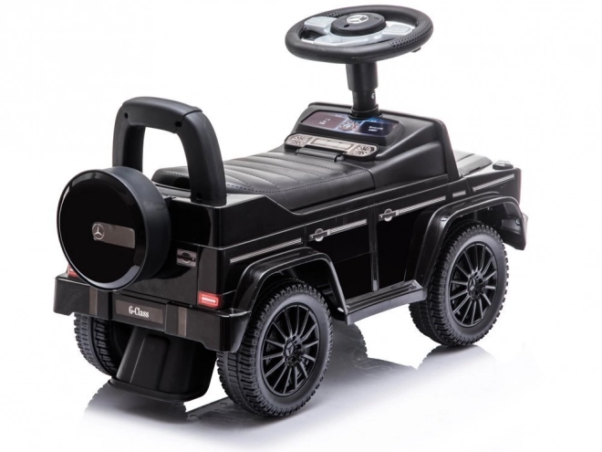 Loopauto Mercedes G-Klasse zwart met claxon en motorgeluid