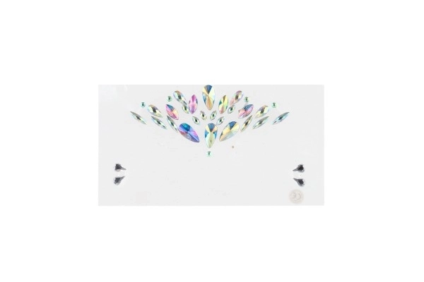 Gezichtsdecoratie diamanten/steentjes IJskoningin
